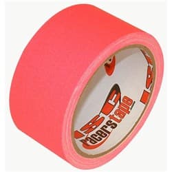DULL FINISH GAFFERS TAPE RED, 2" X 83' ROLL ISC RACERS TAPE / RT2001DF