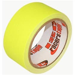 DULL FINISH GAFFERS TAPE YELLOW, 2" X 83' ROLL ISC RACERS TAPE / RT2003DF