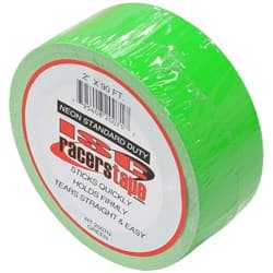 NEON STANDARD DUTY TAPE GREEN 2" WIDE X 90FT ROLL ISC RACERS TAPE / RT2007N