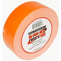 NEON STANDARD DUTY TAPE ORANGE 2" WIDE X 90FT ROLL ISC RACERS TAPE / RT2008N