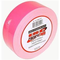 NEON STANDARD DUTY TAPE PINK 2" WIDE X 90FT ROLL ISC RACERS TAPE / RT2015N