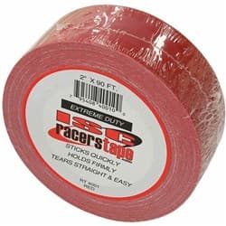 EXTREME DUTY TAPE RED 2" WIDE X 90FT ROLL ISC RACERS TAPE / RT4001