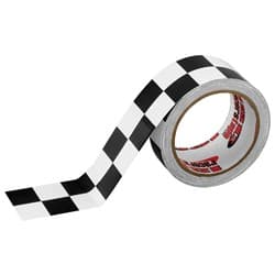 CHECKERBOARD TAPE 2" WIDE X 45FT ROLL ISC RACERS TAPE / RT5001