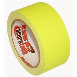 DULL FINISH GAFFERS TAPE NEON YELLOW, 2" X 45' ROLL ISC RACERS TAPE / RT7203NDF
