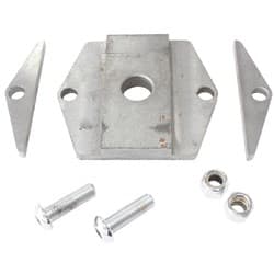 SUPERBELL WELD ON U BOLT PLATE C/W HARDWARE SUPERBELL - PJ1002