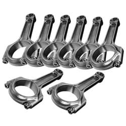 FORD 302W 5.090" I-BEAM RODS PRESSED PIN,  ARP 3/8" BOLTS SCAT - 2-ICR5090P