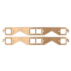 SCE PRO COPPER EXHAUST GASKET SBC SQUARE PORT PAIR SCE - 4211
