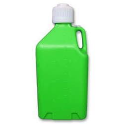 5 GAL/18.9L UTILITY JUG SQUARE GLOW GREEN 9.5" X 9.5" X 21" SCRIBNER - 2000GG