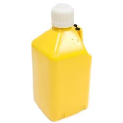 5 GAL/18.9L UTILITY JUG SQUARE YELLOW 9.5" X 9.5" X 21" SCRIBNER - 2000Y