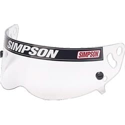 VISOR CLEAR RX DIAMONDBACK X BANDIT SKULL SHIELD - SIMPSON - 1020-17