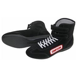 HIGHTOP SHOE 13 BLACK - SFI-5 - DRIVING BOOT SIMPSON - 28130BK