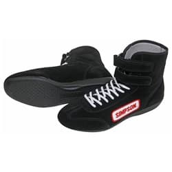 HIGHTOP SHOE 6 BLACK - SFI-5 - DRIVING BOOT SIMPSON - 28600BK