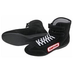 HIGHTOP SHOE 7 BLACK - SFI-5 - DRIVING BOOT SIMPSON - 28700BK