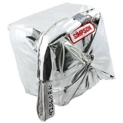 12' CROSSFORM DRAG CHUTE - ALUMINIZED PACK 300MPH T/F F/C SIMPSON - 42060BLACK