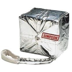 12' CROSSFORM BLUE DRAG CHUTE ALUMINIZED PACK 300MPH T/F F/C SIMPSON - 42060BLUE