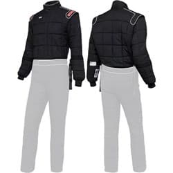 SFI-15 JACKET X LARGE BLACK - W/ ARM RESTRAINTS SIMPSON - 4902434