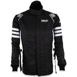 2 LAYER JACKET MEDIUM BLACK  SFI-5 WITH ARM RESTRAINTS SIMPSON - C402214