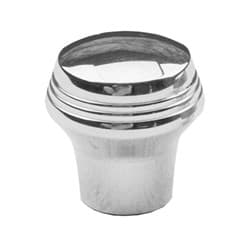 ART DECO DASH KNOB POLISHED ALUMINIUM SOCAL - 001-50405
