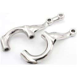 S/S POLISHED RHD STEERING ARMS SUIT 3-4" AXLE  - 60301RHD
