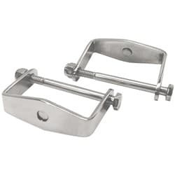 REAR SPRING CLAMP POL S/S SUIT MODEL A 2-1/4" SPRING (PR) SOCAL - 001-60613