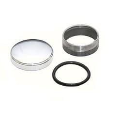 32 TANK SCREW ON GAS CAP KIT POLISHED  - WELD ON NECK SOCAL - 001-60667