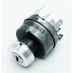 ART DECO IGNITION SWITCH **POLISHED**  KEY OPERATED SOCAL - 001-60752