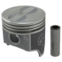 SBC 400 CHEV FLAT TOP PISTONS 4.155 BORE, 5.7 RODS, -6CC PISTONS - H616CP 30
