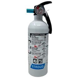 2LB HANDHELD FIRE EXTINGUISHER BOTTLE. CLASS BC LIGHTWEIGHT STROUD / 9100
