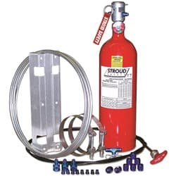 10LB NOVEC 1230 FIRE SUPRESS KIT. 8FT CABLE. SFI APPROVED STROUD / 9352