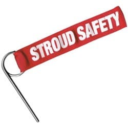 SAFETY PIN FOR FIRE BOTTLE WITH FLAG STROUD / 963