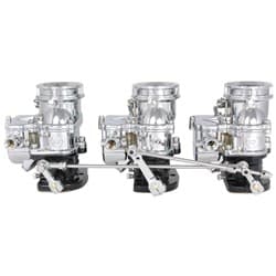 PROGRESSIVE 3X2 CHEV LINKAGE KIT CHROME EDEL/OFFY TRIPOWER STROMBERG - 9246PRO-CHR