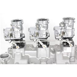 PROGRESSIVE 3X2 4-7/8" LINKAGE W/KICKDOWN CHROME STROMBERG - 9251PROKDCH