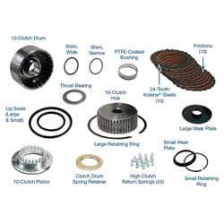 PG 10-CLUTCH DRUM KIT 24-TOOTH STEELS, INCL BEARING SONNAX / 28756-08K