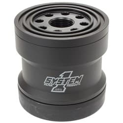 SHORT BILLET OIL FILTER 45 MIC UNIVERSAL THREAD 3-3/4 x 3-3/4 SYSTEMONE - 209-361B