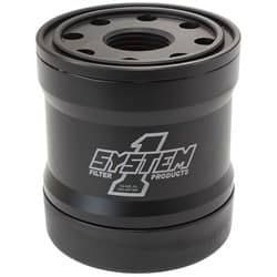 BILLET BLK SPIN ON OIL FILTER METRIC THREAD KIT 3" x 3-3/4" SYSTEM ONE - 210-314B