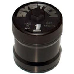SMALL BILLET OIL FILTER 35 MIC 20MM THREAD 3" DIA 3-3/4" LONG SYSTEMONE - 210-320