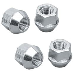 BULGE OPEN END ACORN NUTS (4) 7/16   ZINC PLATED 3/4 HEX TOPLINE - C1302B-4