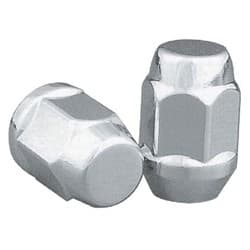 H/TREAT BULGE ACORN NUTS (4) 7/16 x 1.38 LONG CHROME 4-PACK TOPLINE - C1702H-4