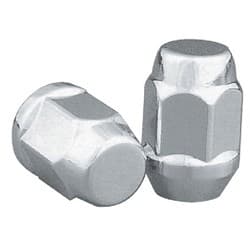 H/TREAT BULGE ACORN NUTS (4) 12x1.25 x 1.38 LONG - CHROME TOPLINE - C1706H-4