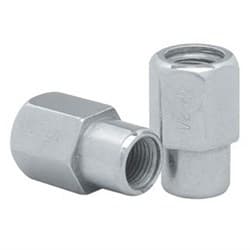 CHROME MAG WHEEL NUTS (4) OPEN 7/16 CONVO / ALUMA .550 SHANK TOPLINE - C4002-0-4