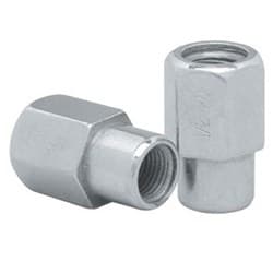 CHROME MAG WHEEL NUTS (4) OPEN 1/2" CONVO / ALUMA  .550 SHANK TOPLINE - C4004-0-4