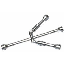 FOLDING WHEEL WRENCH X-TYPE 3/4" 19mm 13/16 7/8 & 21mm HEX TOPLINE - C403