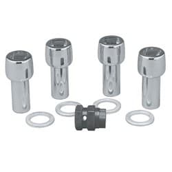 CHROME MAG WHEEL LOCK NUTS (4) 12x1.50 THREAD 1.30 SHANK TOPLINE - C42705XLC