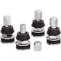 VALVE STEMS BOLT IN - CHROME SINGLE VALVE STEM TOPLINE - C501-1