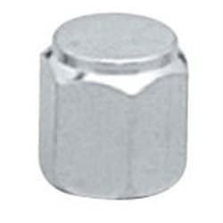 VALVE CAPS - CHROME HEX (4)   TOPLINE - C507-4