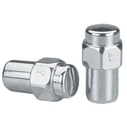 CHROME MAG WHEEL NUTS (4) 1/2" R.H. AUTO DRAG .750 SHANK TOPLINE - C8204-4