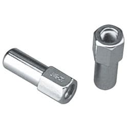 CHROME MAG WHEEL NUTS (4) OPEN 7/16 PROSTAR 1.38 SHANK-WELD TOPLINE - C8852-0-4
