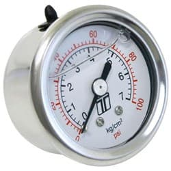 1-1/2 FUEL PRESSURE GAUGE LIQUID FILLED  0-100psi TURBOSMART - TS-0402-2023