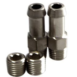 ADAPTER FITTINGS, PAIR 1/16" NPT MALE TO 6MM BARB TURBOSMART / TS-0505-3009