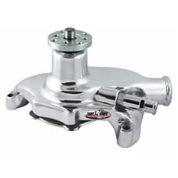 SBC SHORT CHROME SMOOTH WATER PUMP. 5.625" HEIGHT 5/8" PILOT TUFF STUFF - 1353NA